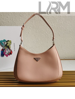 Prada Cleo Brushed Leather Shoulder Bag 1BC156 Pink 2021