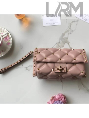 Valentino Candystud Clutch Bag in Soft Lambskin Leather 2018