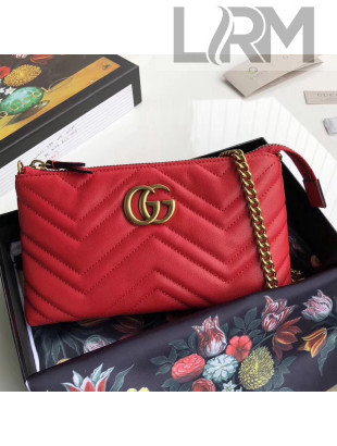 Gucci GG Marmont Mini Chain Bag 443447 Red