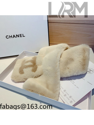 Chanel Fur Earmuff Beige 2021 110418