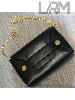Stella McCartney Popper Faux Leather Small Shoulder Bag Black 2018