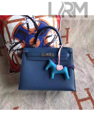Hermes Kelly 28cm/32cm  Original Epsom Leather Bag Blue