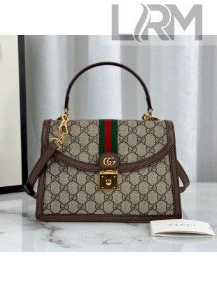 Gucci GG Canvas Top Handle Bag 651055 Beige/Brown 2021