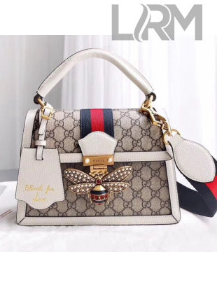 Gucci Queen Margaret GG Small Top Handle Bag 476541 White 2018 