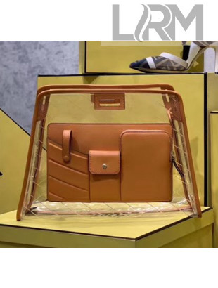Fendi PVC Peekaboo Defender Medium Bag Cover Orange 2020