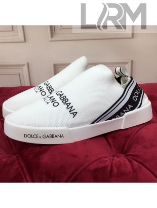 Dolce&Gabbana DG Knit Slip-on Sneakers White 2021