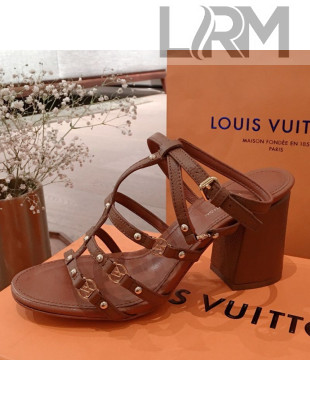 Louis Vuitton Roma Sandal 75mm Brown 2020