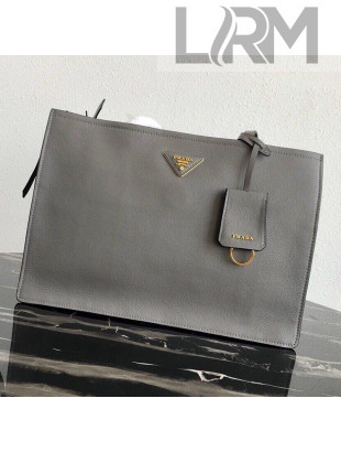 Prada Etiquette Toto Bag 1BG122 Grey 2019