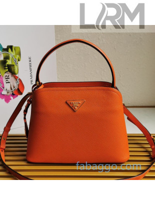 Prada Medium Saffiano Leather Prada Matinee Bag 1BA282 Orange 2020