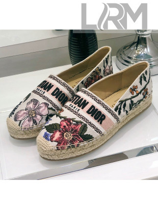Dior Granville Espadrilles in Flower Embroidered Cotton 2020 