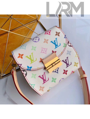 Louis Vuitton Colored Monogram Crossbody Bag White 2019