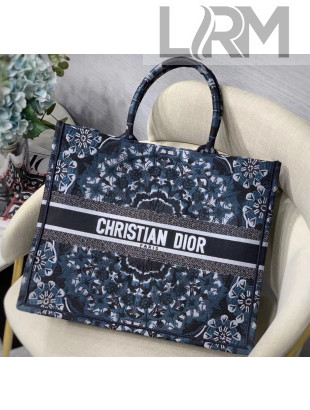 Dior Large Book Tote Bag in Kaleidoscope Embroidered Canvas 2019