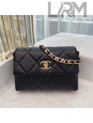 Chanel Quilted Lambskin Small Flap Bag AS2299 Black 2020 TOP