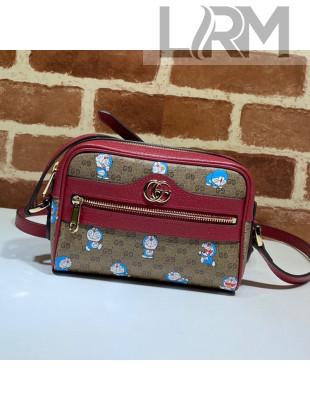 Doraemon x Gucci GG Canvas Mini Bag 647784 Beige/Red 2021