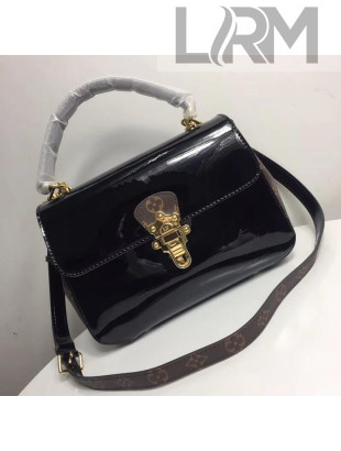 Louis Vuitton Patent Leather/Monogram Canvas Cherry Wood Handbag M53353 Noir 2018