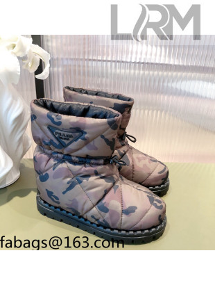 Prada Padded Nylon Fabric Ankle Boots 2UE019 Khaki 2021 