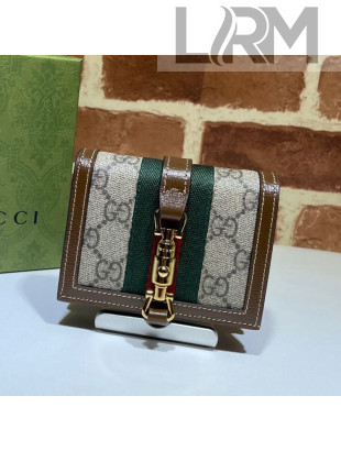 Gucci Jackie 1961 GG Canvas Card Case Wallet 645536 2021