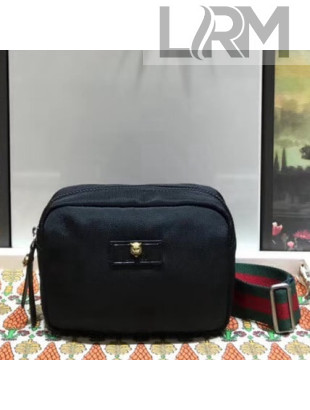 Gucci Mini Canvas Shoulder Bag 523323 Black 2018