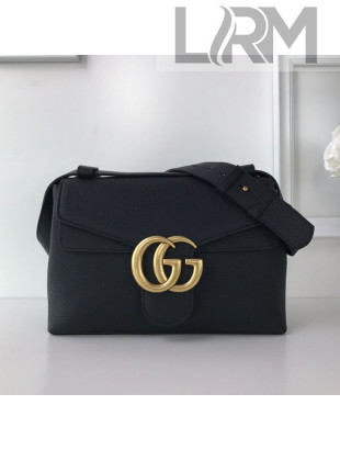 Gucci GG Marmont Leather Shoulder Bag 401173 Black 2021