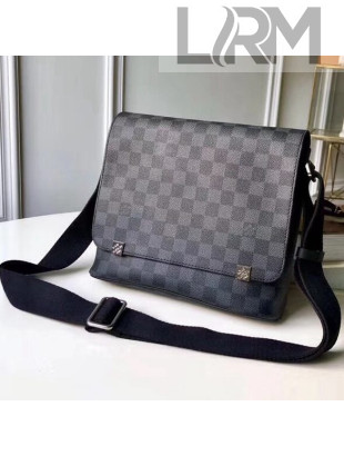 Louis Vuitton Damier Graphite Canvas District PM Messenger Bag N41028 2018