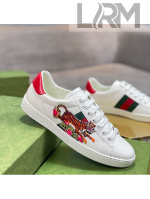 Gucci Tiger Ace Sneakers 687620 White Leather 2022 16