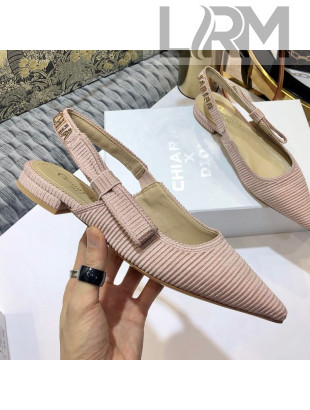 Dior J'Adior x Chiara Flat Slingback Ballerinas Pink 2020