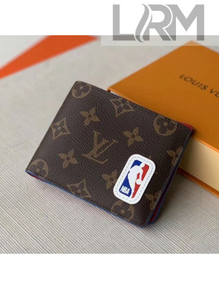 Louis Vuitton LV x NBA Multiple Wallet in Monogram Canvas Brown M80105 2020