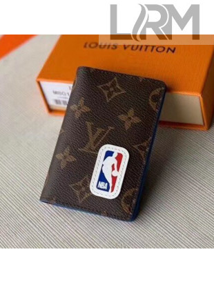 Louis Vuitton LV x NBA Pocket Organiser Wallet in Monogram Canvas Brown M80104 2020