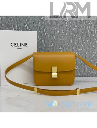 Celine Teen Small Classic Bag in Box Calfskin 192523 Yellow 2020 (Top quality)