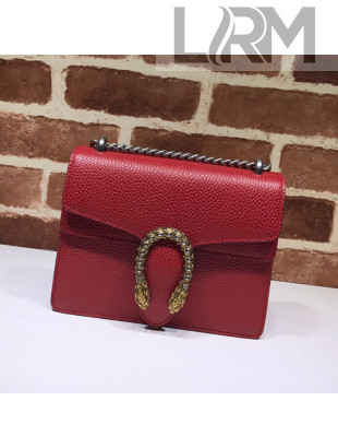 Gucci Dionysus Mini Leather Bag 421970 Red 2021