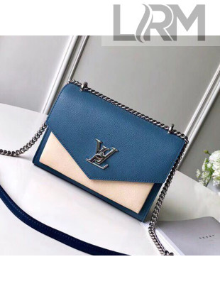 Louis Vuitton Mylockme BB Schoolbag Shaped Shoulder Bag M51418 Blue/Beige 2020