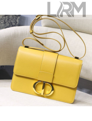 Dior 30 Montaigne CD Flap Bag in Smooth Yellow Calfskin 2019