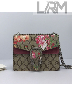 Gucci Dionysus GG Canvas Flora Mini Bag 421970 Burgundy 2021