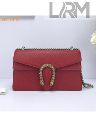 Gucci Dionysus Leather Small Shoulder Bag 400249 Red 