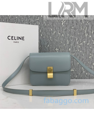 Celine Teen Small Classic Bag in Box Calfskin 192523 Light Blue 2020 (Top quality)