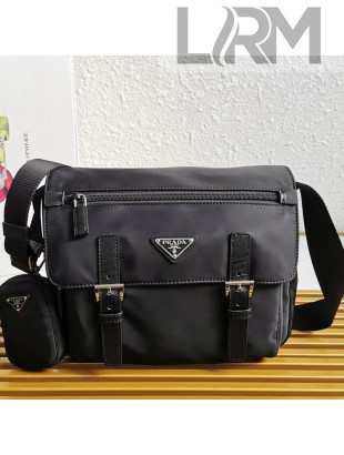 Prada Re-Nylon Shoulder Bag 1BD953 Black 2021