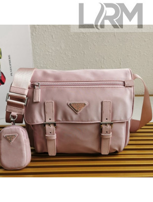 Prada Re-Nylon Shoulder Bag 1BD953 Pink 2021