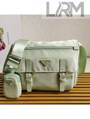 Prada Re-Nylon Shoulder Bag 1BD953 Green 2021