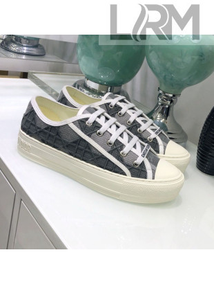 Dior Walk'n'Dior Sneakers in Grey Denim Cannage Embroidery 2020