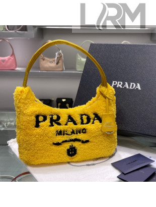 Prada Re-Edition 2000 Terry Hobo Mini bag 1BG130 1NE515 Yellow 2021