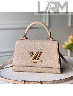 Louis Vuitton Twist One Handle Bag PM in Nude Taurillon Leather M57214 2020