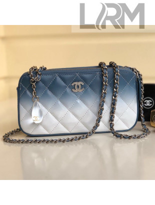 Chanel Gradual Clutch with Chain Blue 2019