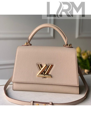 Louis Vuitton Twist One Handle Bag MM in Nude Taurillon Leather M57092 2020