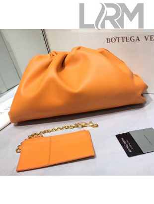 Bottega Veneta Large Pouch Soft Voluminous Clutch Bag Orange 2020 576227L