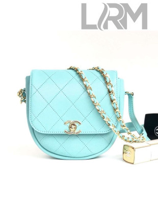 Chanel Quilting Lambskin Mini Flap Camera Bag Light Green 2019