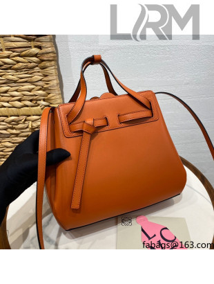 Loewe Lazo Mini Tote Bag in Box Calfskin Leather Orange 2021