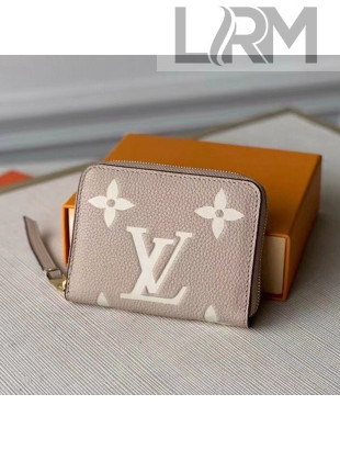Louis Vuitton Zippy Coin Purse Wallet in Giant Monogram Leather M69797 Grey 2021