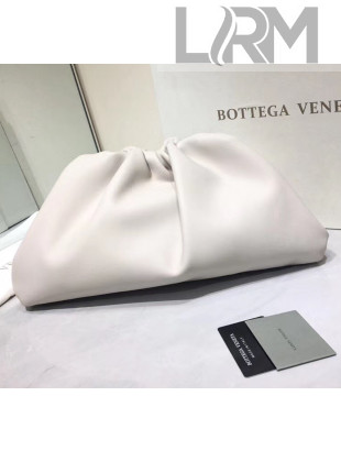 Bottega Veneta Large Pouch Soft Voluminous Clutch Bag White 2020 576227L