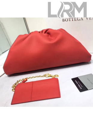 Bottega Veneta Large Pouch Soft Voluminous Clutch Bag Red 2020 576227L