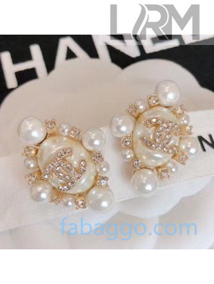 Chanel Pearl Stud Earrings 2020